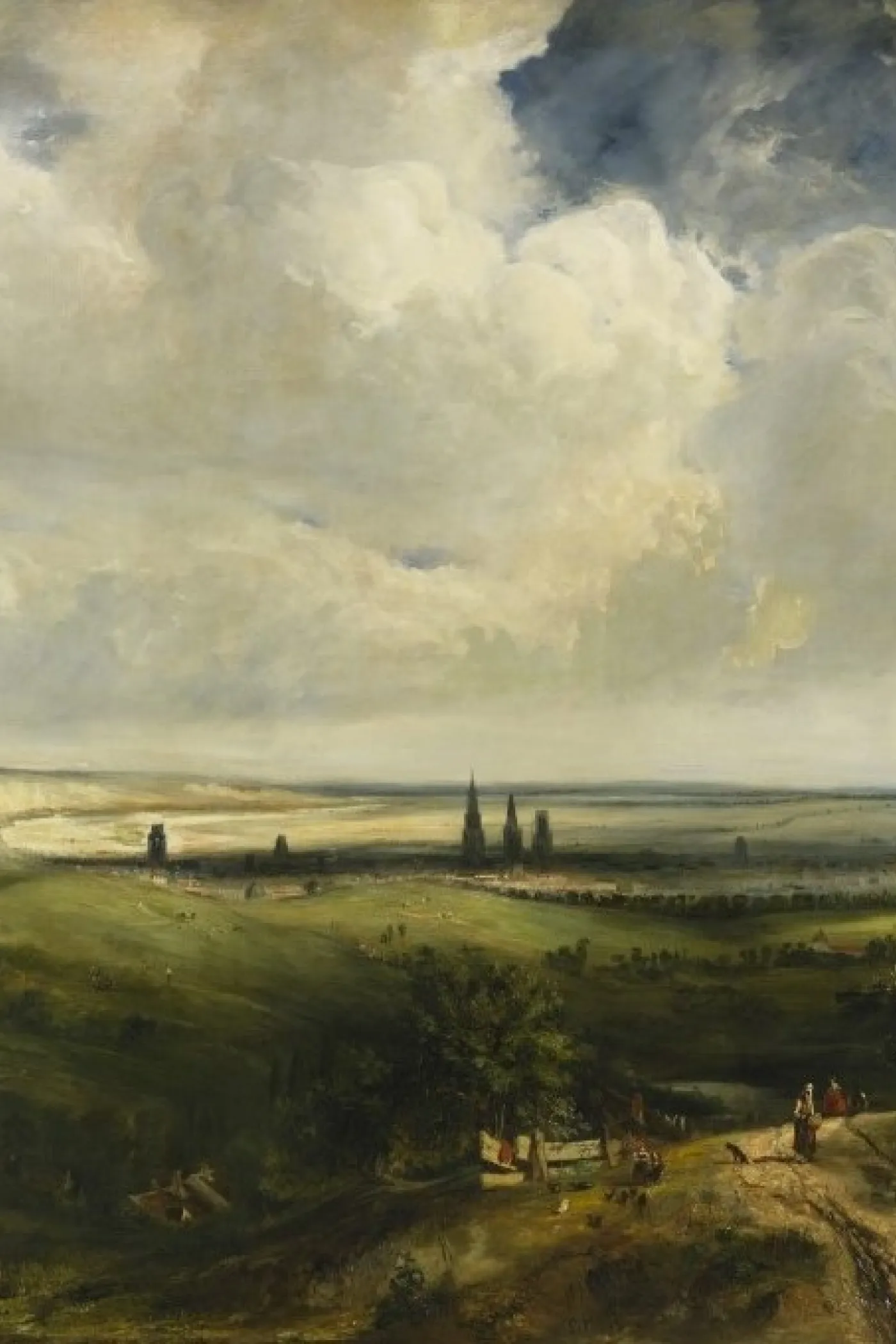 Vue générale de Rouen, prise du Mont-aux Malades 1831, Salon de 1833, Paul HUET (1803-1869), Rouen, Musée des Beaux-Arts