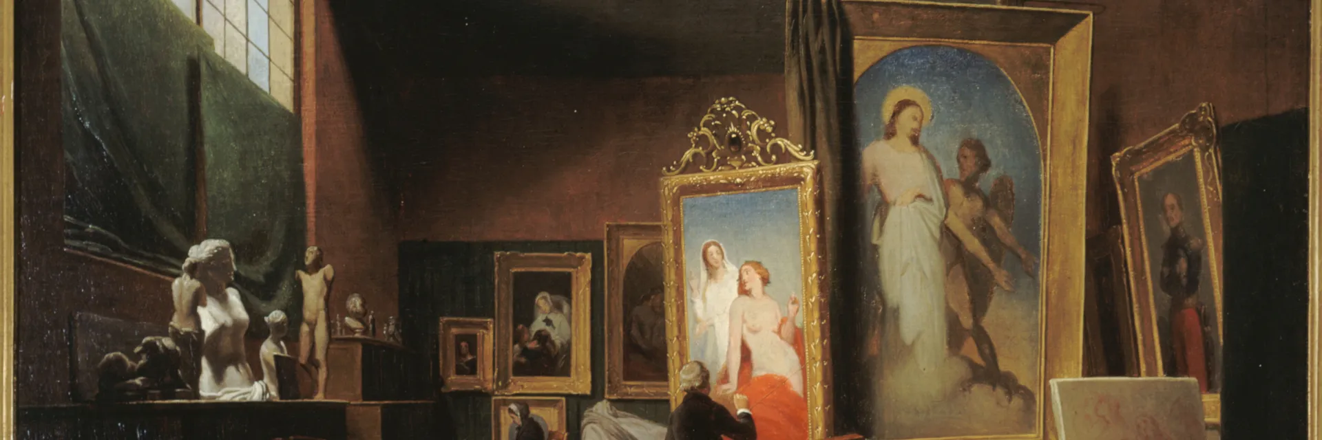 L'atelier d'Ary Scheffer, 1851, Arie Johannes Lamme